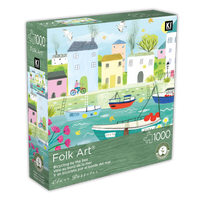 Folk Art Collection - Bicycling by The Sea (1000pcs)