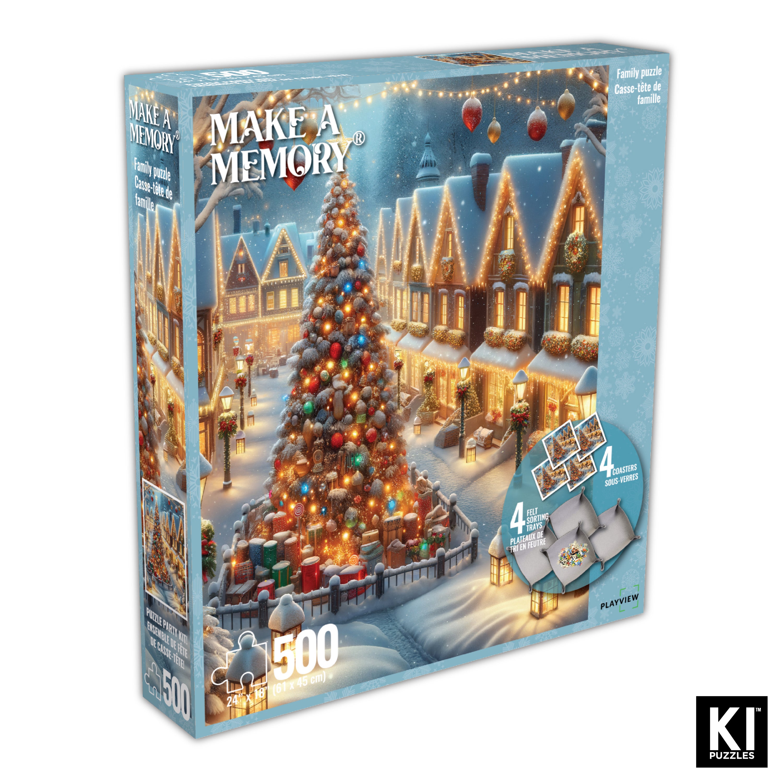 Créer des souvenirs - Sapin de Noël (Kit de puzzle pour fête) (500 pièces)