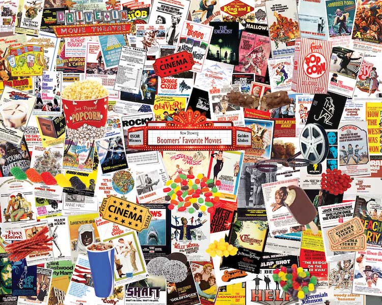 PFGBoomers' Favorite Movies (1000pcs) (Usage/Used - PUZZLES FOR GOOD)