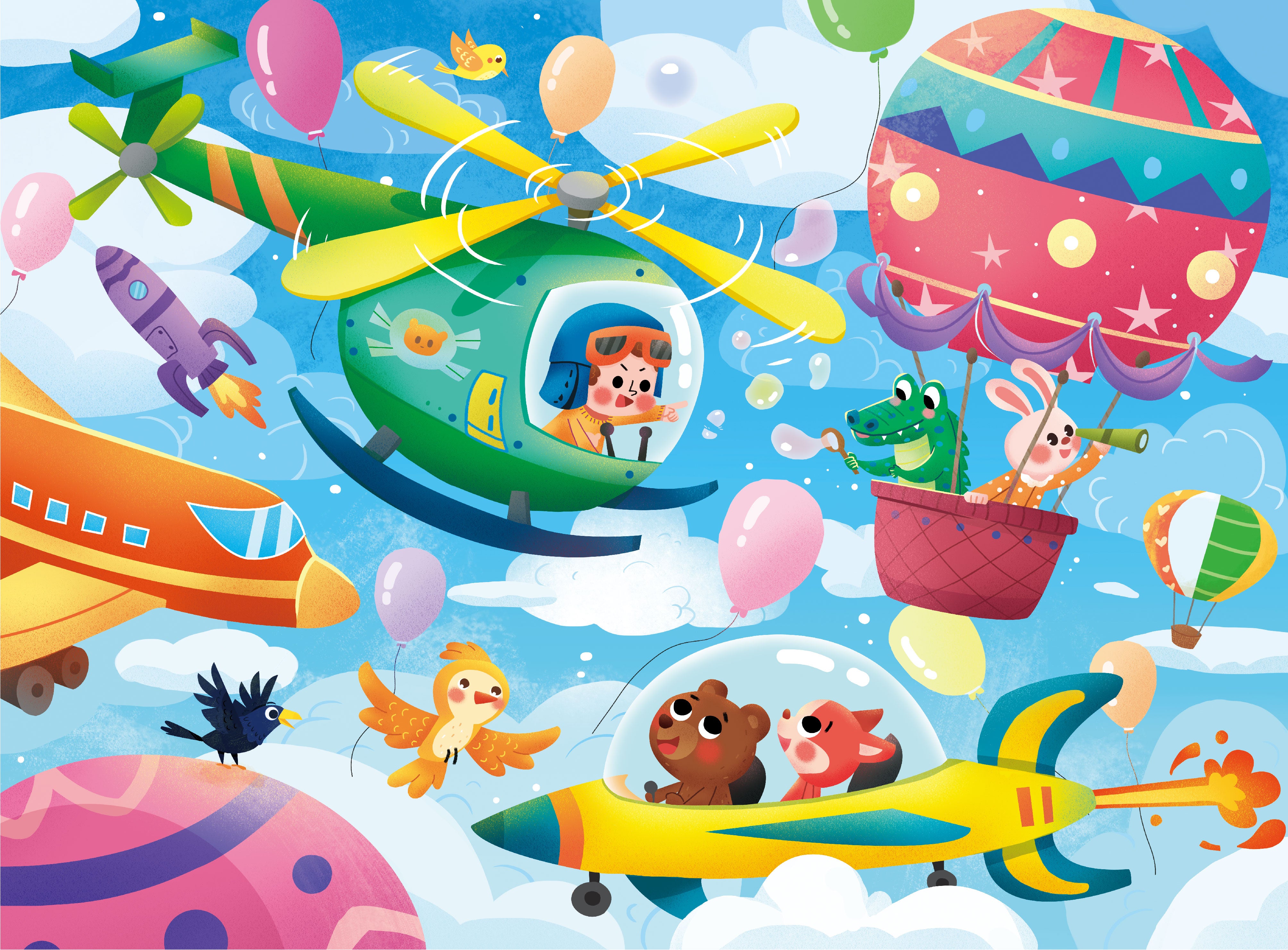 Discovery Puzzle - Busy Sky (48pcs)