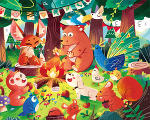 Puzzle JUMBO - Nuit dans la forêt (SOL) (72 pièces)