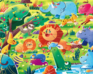 Puzzle JUMBO - Jungle Rally (SOL) (72 pièces)