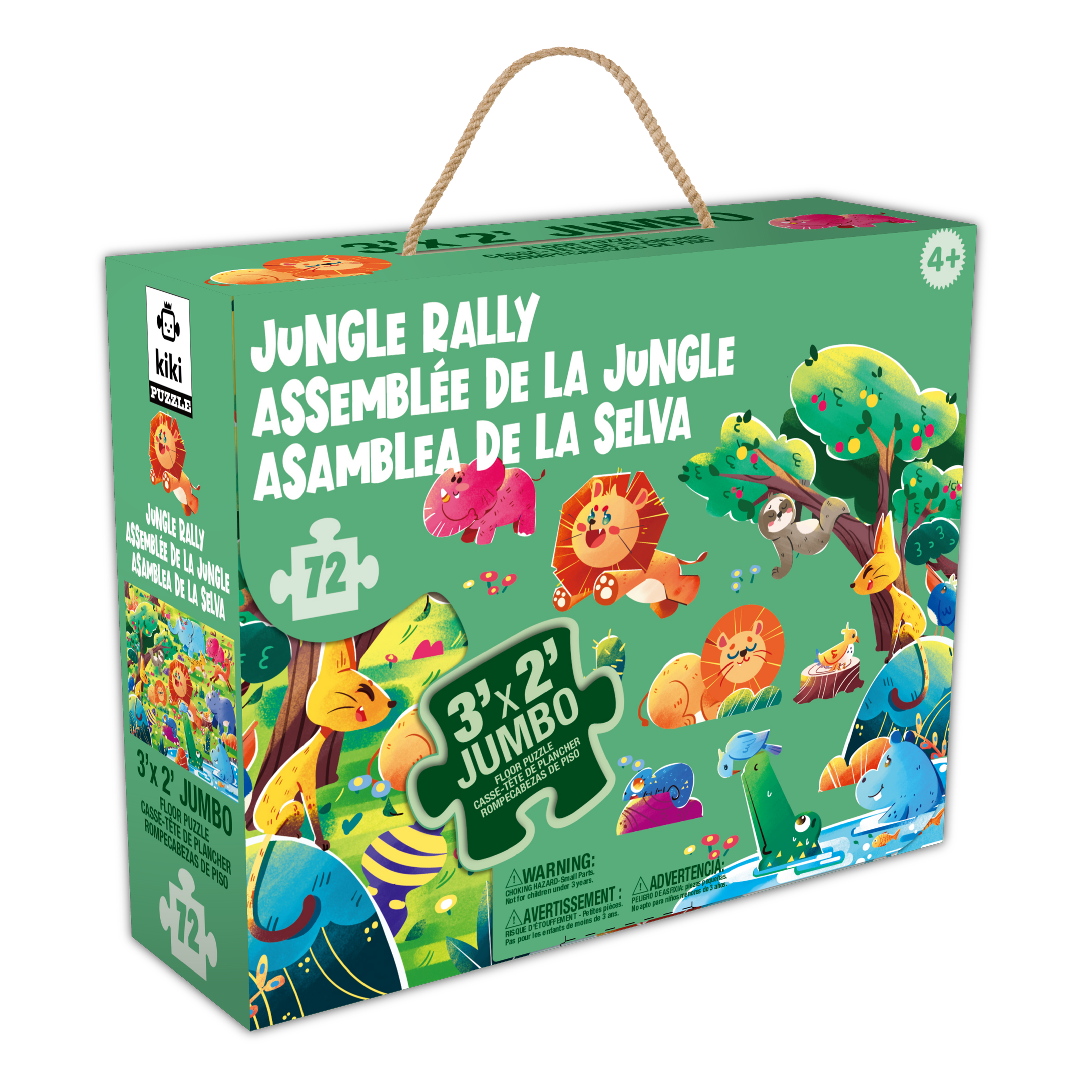 JUMBO Puzzle - Jungle Rally (FLOOR) (72pcs)
