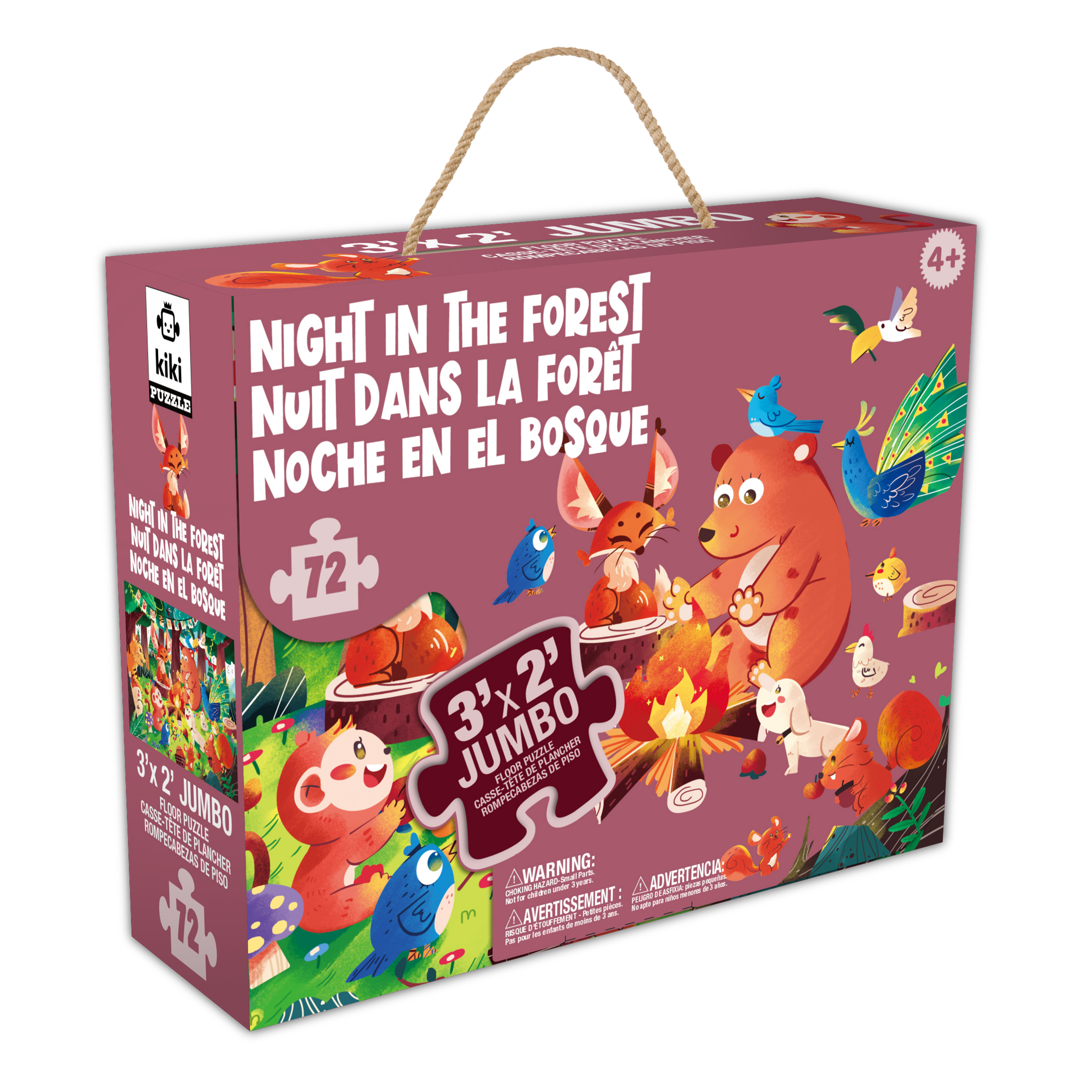 JUMBO Puzzle - Night in the Forest (FLOOR) (72pcs)