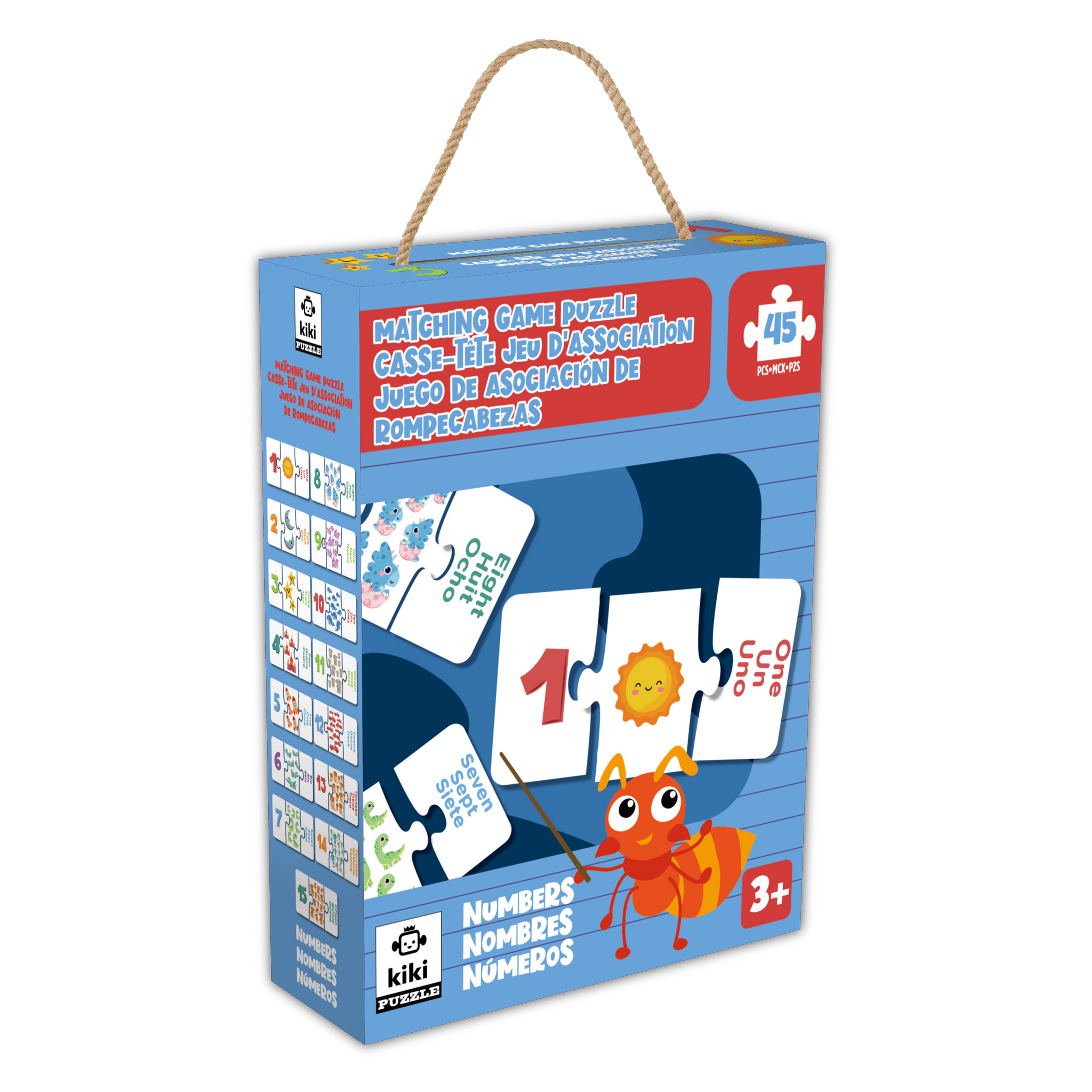 Matching Game Puzzle - Numbers (45pcs)