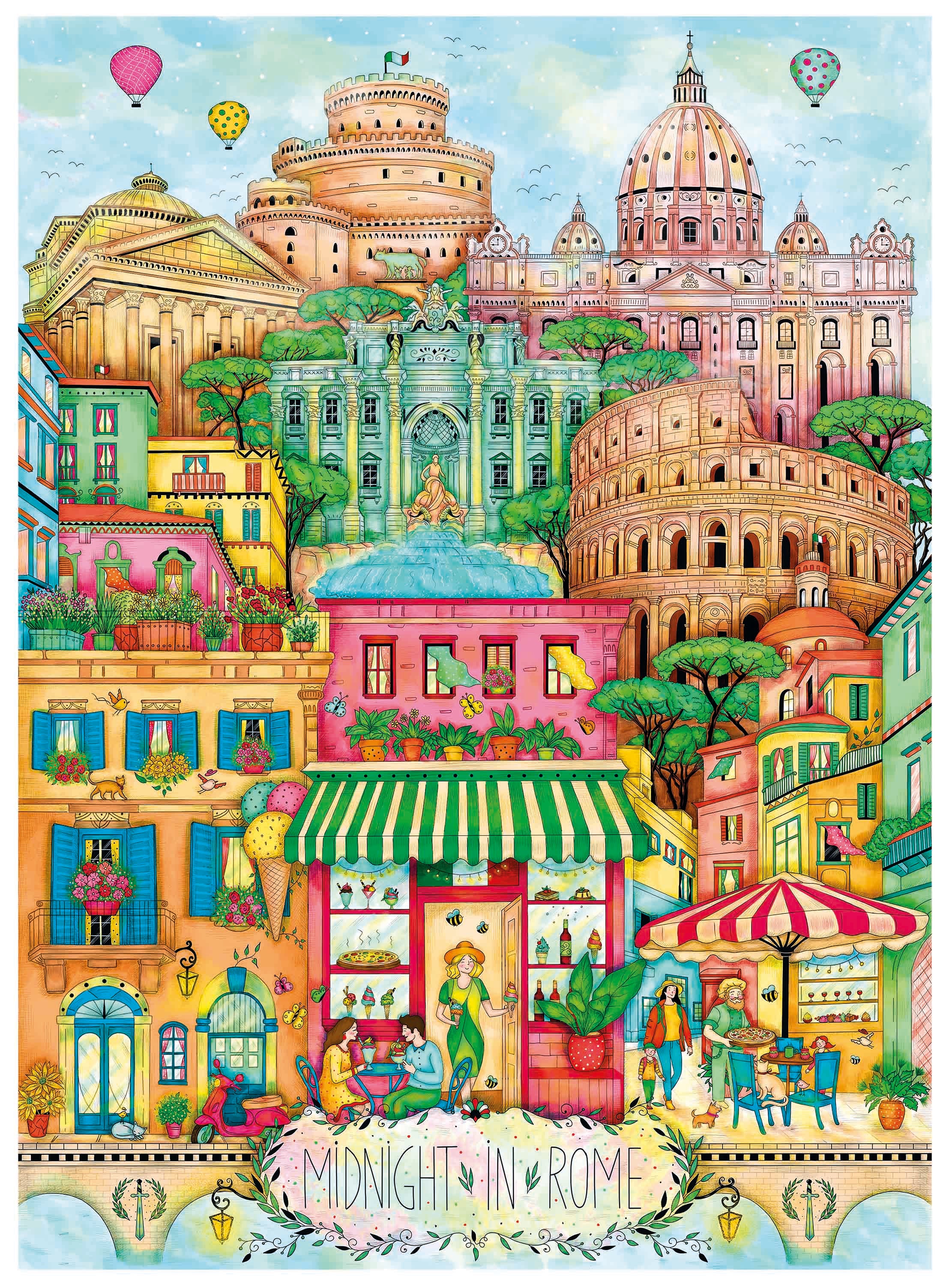 Cities à minuit - Rome, Madalina Tantareanu (1000pcs)