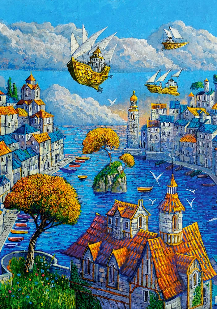 Collection d'art DMG - Le port (500pcs) (boîte endommagée)