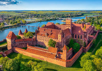 Vue du château de Malbork, Pologne (500pcs)