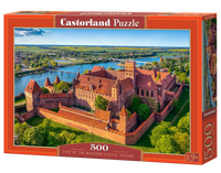 Vue du château de Malbork, Pologne (500pcs)
