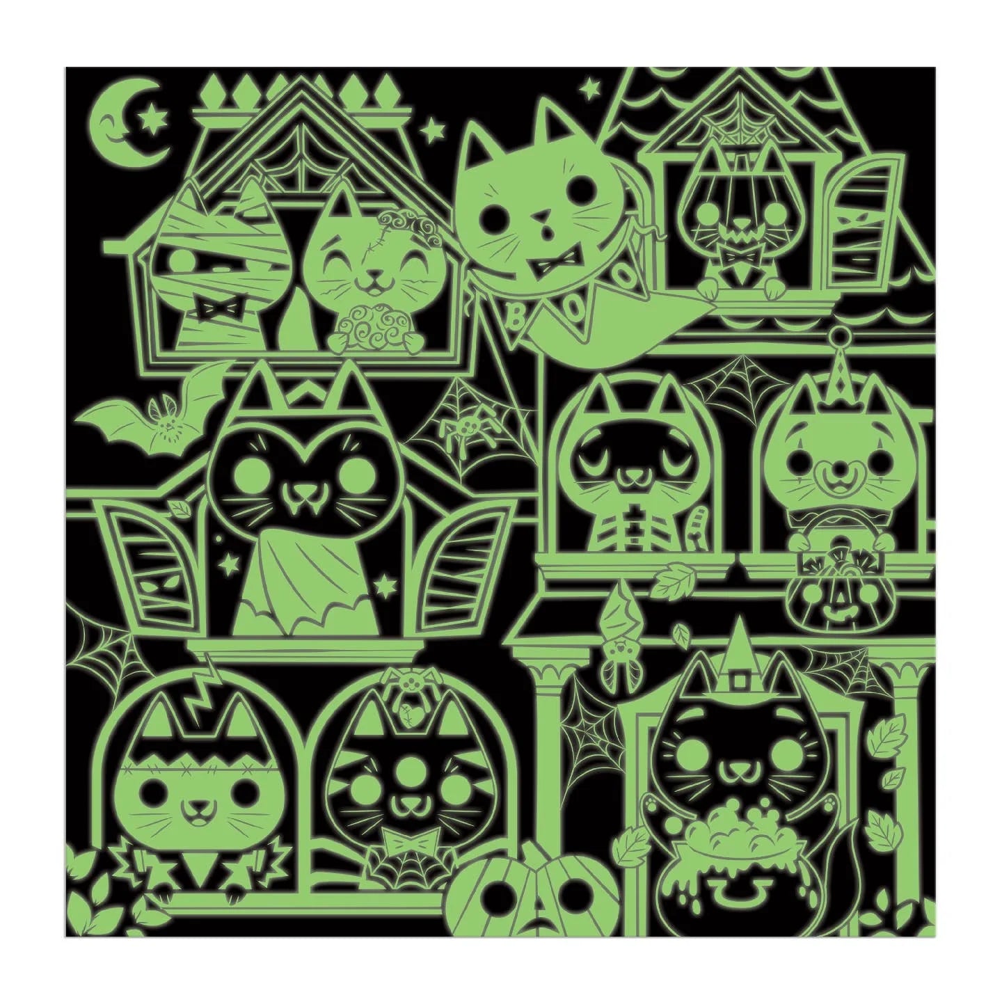 Haunted House Cats (Glow-in-the-Dark) (300pcs)