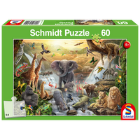 Animaux en Afrique (60pcs)