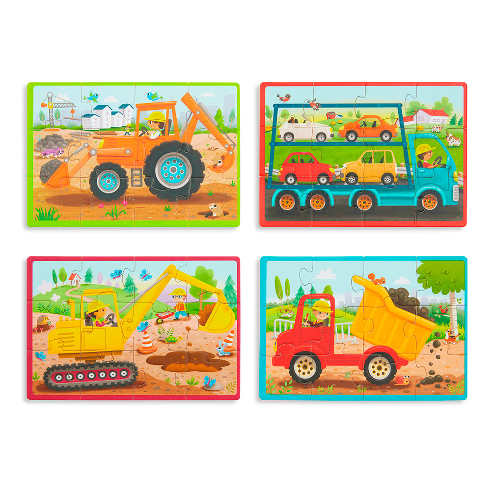 Trucks - Wooden Pack O' Puzzles (48pcs)