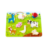 Peek & Explore - Farm Animals (8pcs)