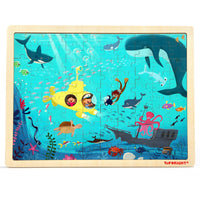 Monde sous-marin - en bois (100pcs)