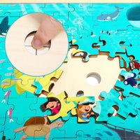 Monde sous-marin - en bois (100pcs)