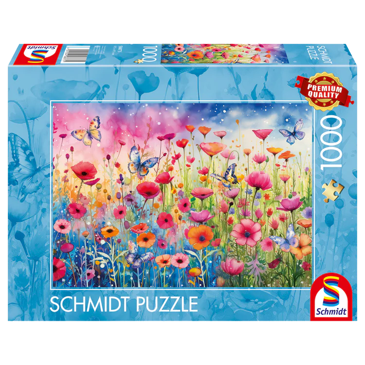 Prairie de coquelicots (1000 pièces)