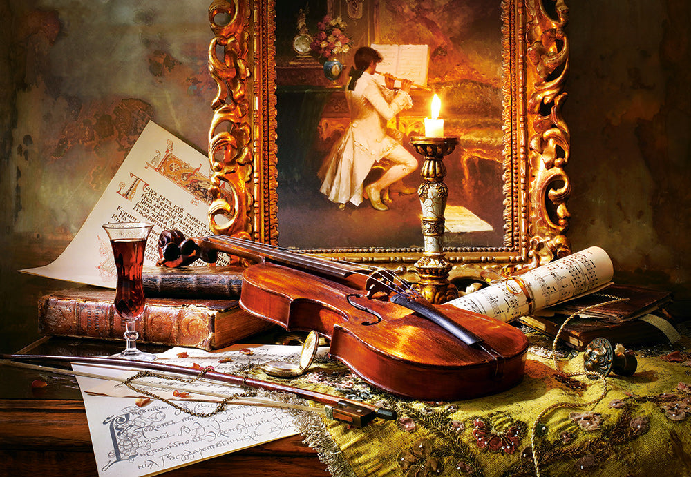 PFG Still Life with Violin and Painting (Usage/Used - PUZZLES FOR GOOD)