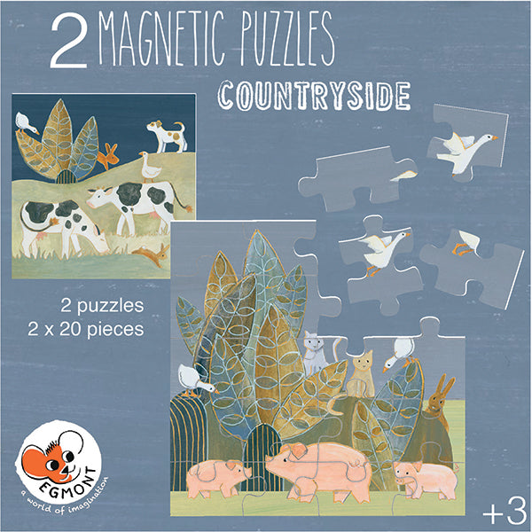 2 Magnetic Puzzles - Countryside