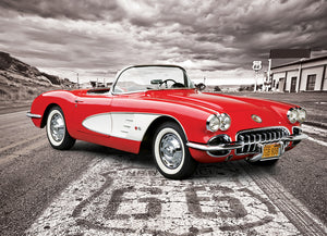 Classic Car - 1959 Corvette - Driving Down Route 66 (1000pcs)