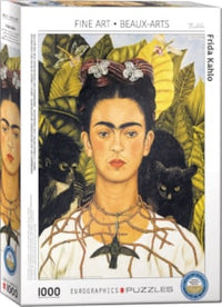Frida Kahlo - Self Portrait avec collier épineux et colibri