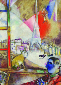 PFG Paris à travers la fenêtre (détail), Marc Chagall (utilisation / utilisée - puzzles pour de bon)