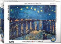 PFG Fine Art: La nuit étoilée au-dessus du Rhône, Vincent Van Gogh (utilisation / utilisée - puzzles pour de bon)