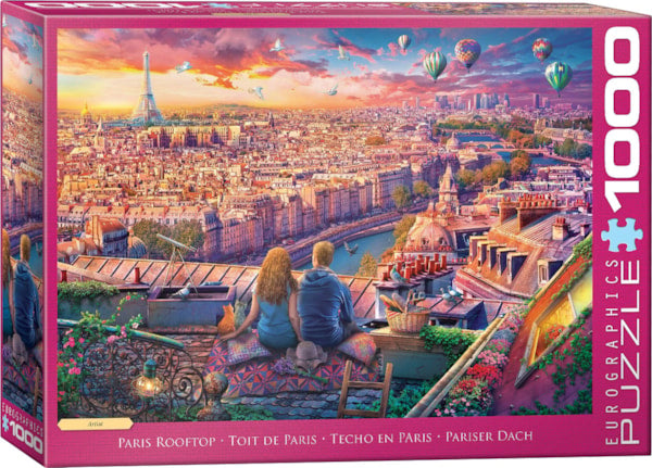 David Maclean Cities - Paris Rooftop - 1000 Piece Puzzle –