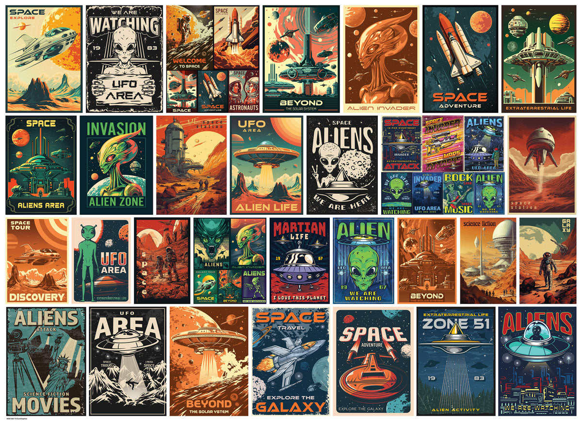 Alien Invasion Collage (1000pcs)