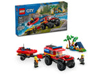 LEGO® - City - 4 x 4 Fire Truck with Rescue Boat