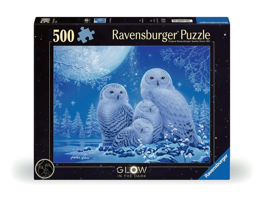 Ravensburger Hiboux au clair de lune (500 pièces) (Phosphorescents)