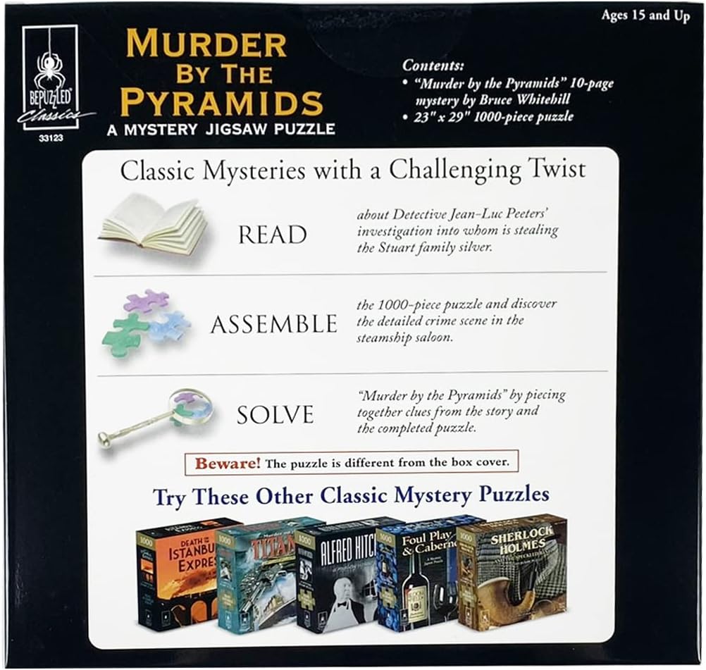 Classic Murder Mystery Puzzle - Murder by the Pyramids