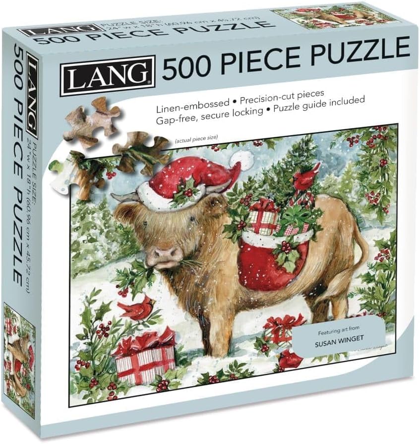 Holiday Highland Cow (500pcs)
