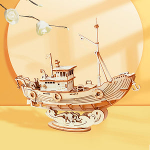 3D Fishing Ship Model (Wood)