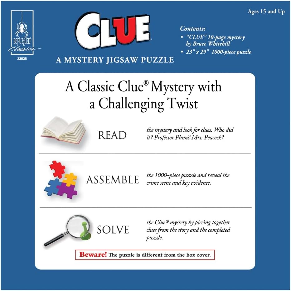PFG Classic Murder Mystery Puzzle - Clue (Usage/Used - PUZZLES FOR GOOD)
