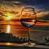 Verre de vin de mer PFG Sunset (USAGÉ / USET - Puzzles pour de bon)