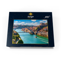 PFG Vue colorée pittoresque de la vieille ville de Porto, Portugal (1000pcs) (utilisation / utilisée - puzzles pour de bon)