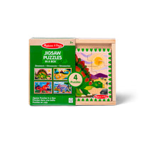Dinosaures - puzzles dans une boîte (4x12pcs)