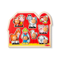 Farm Friends (Jumbo Peg Tray Puzzle)