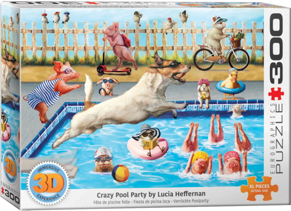 3D - Crazy Pool Day, Lucia Heffernan (300pcs)