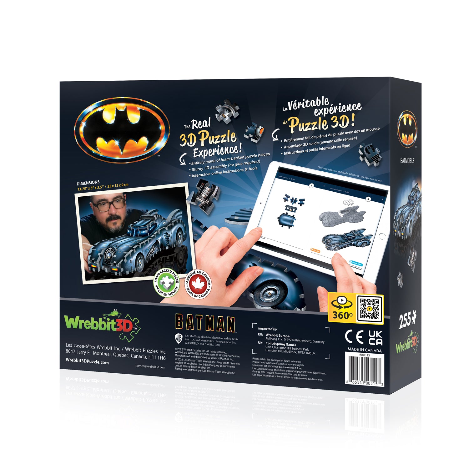 Batmobile (3D Puzzle) (255pcs)