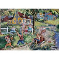 PFG fonctionnant dans les champs, Lise Labbe (utilisation / utilisée - puzzles pour de bon)