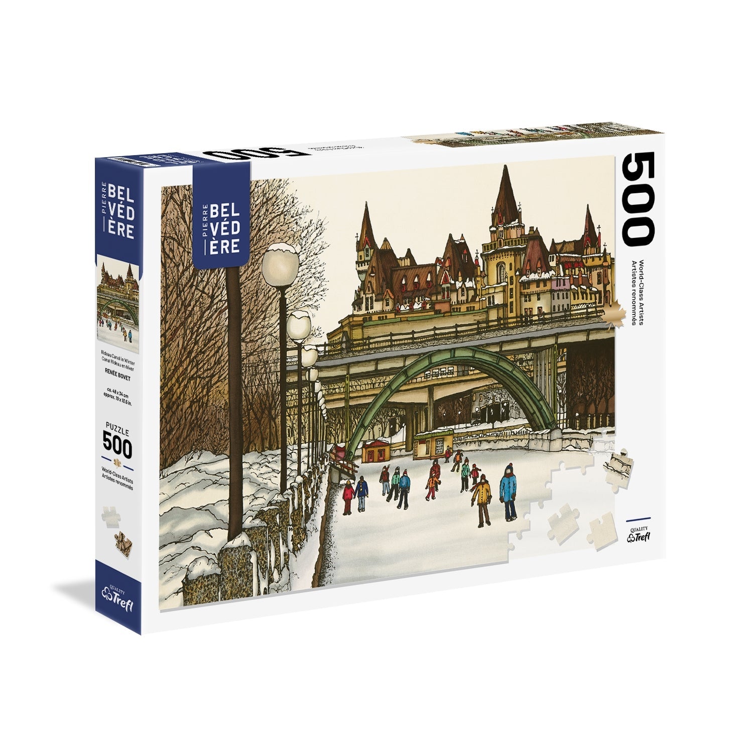 PFG Rideau Canal In Winter, Bovet (500pcs) (Usage/Used - PUZZLES FOR GOOD)
