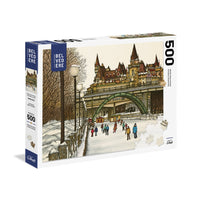 PFG Rideau Canal en hiver, bovet (500pcs) (utilisation / utilisée - puzzles pour de bon)