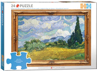 Wheat Field with Cypresses, Van Gogh (24pcs)