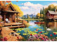 Cottage au bord du lac (24pcs)