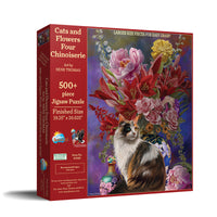 Chats et fleurs quatre chinoiserie, Nene Thomas (500pcs) (EZ Grip)