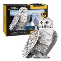 National Geographic - Snowy Owl (3D Puzzle) (62pcs)