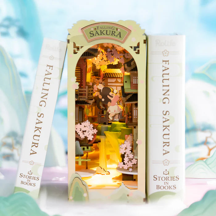 Book Nook - Falling Sakura (Wood)