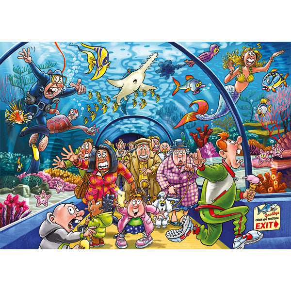 Wasgij? Original #43, Aquarium Antics!