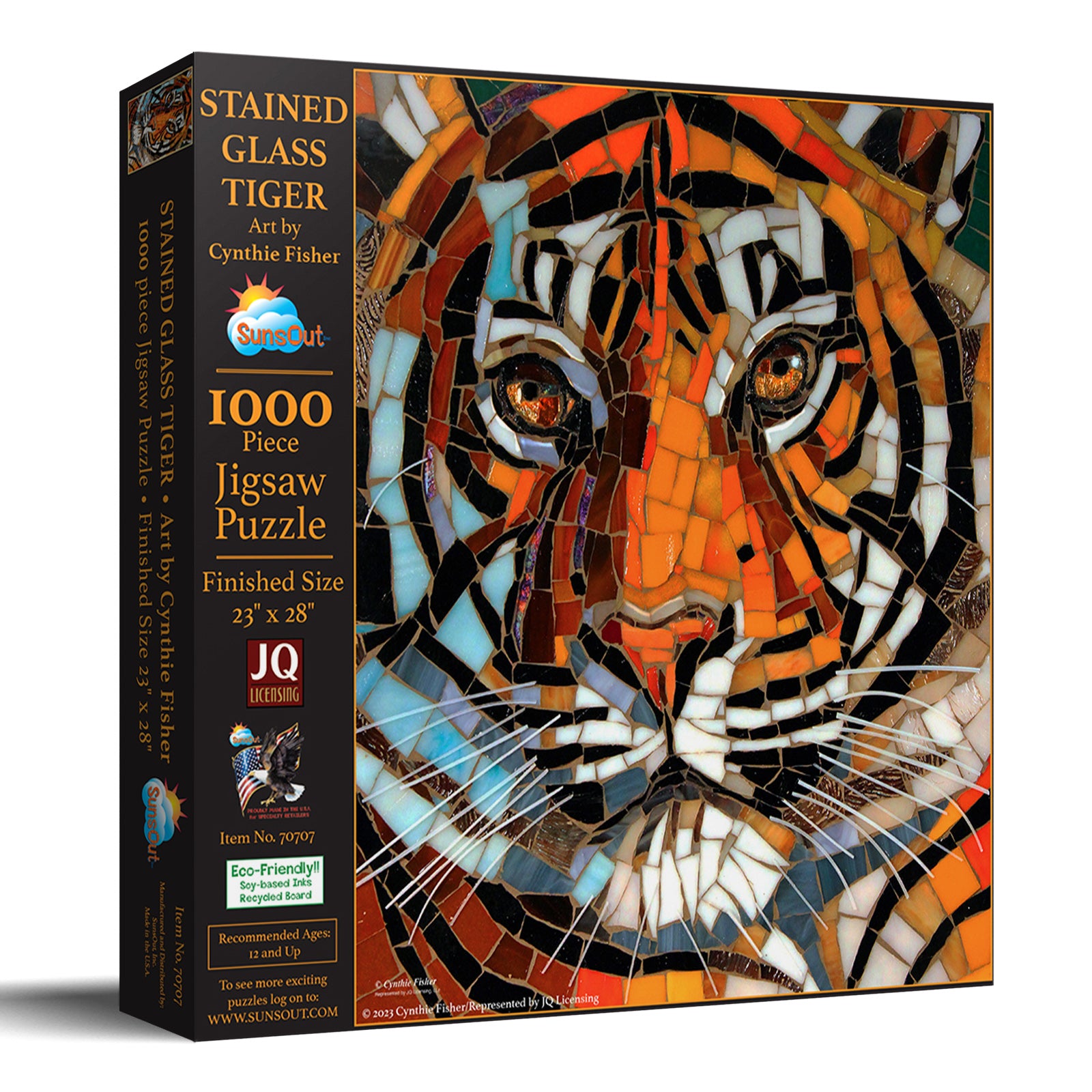 Stained Glass - Tiger, Cynthie Fisher (1000pcs)